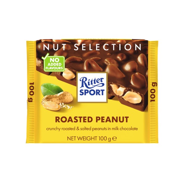 RITTER SPORT NS ROASTED PEANUT 