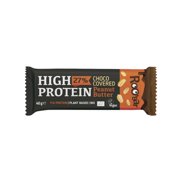 ROOBAR HIGH PROTEIN PEANUT BAR COVERED WITH CHOCOLATE