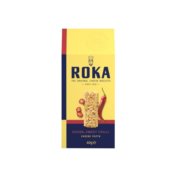 ROKA THE ORIGINAL GOUDA SWEET AND CHILLI CHEESE PUFFS
