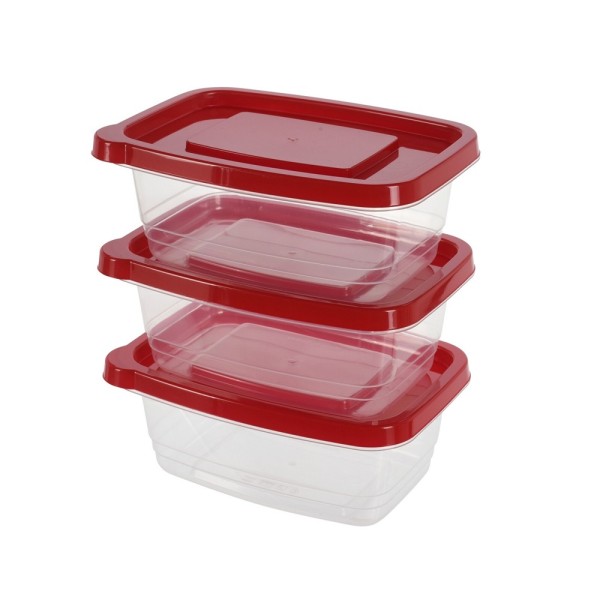  PLASTIC FOOD STORAGE SET 1130ML 