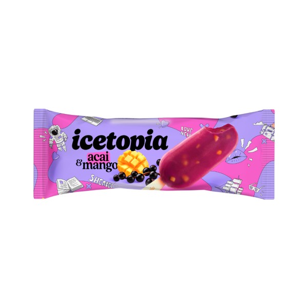 ICETOPIA ACAI SHERBET WITH MANGO ICE CREAM 