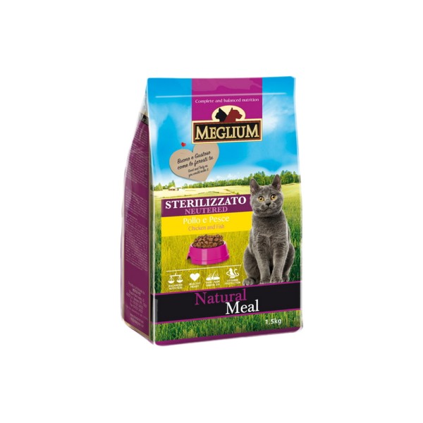 MEGLIUM CAT ADULT STERILIZED CHICKEN AND FISH 