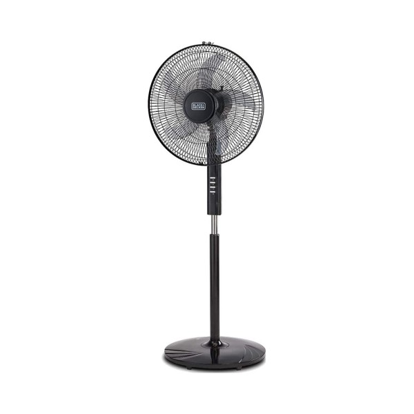 BLACK+DECK STAND FAN 5 BLADES 3 SPEEDS 60W BLACK