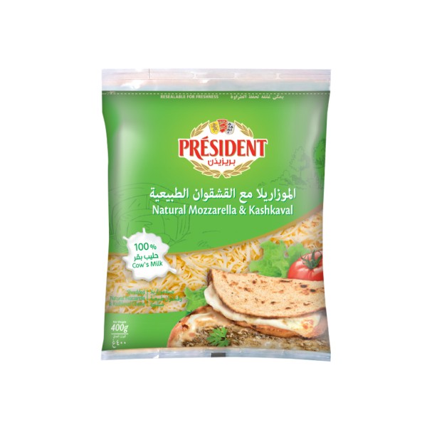 PRESIDENT SHREDDED MIX MOZ-KASH 