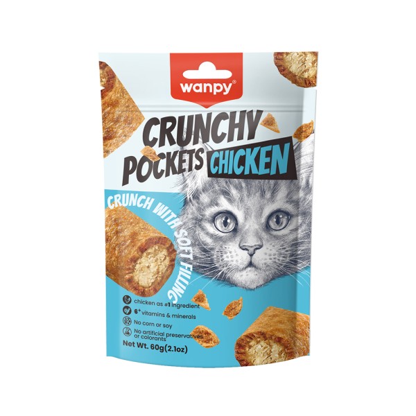 WANPY CAT CRUNCHY POCKETS CHICKEN
