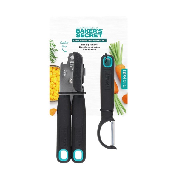BAKER'S SECRET CAN OPENER AND PEELER SET