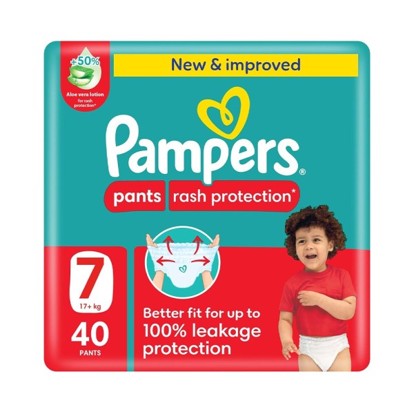 PAMPERS BABY PANTS SIZE7 17+KG