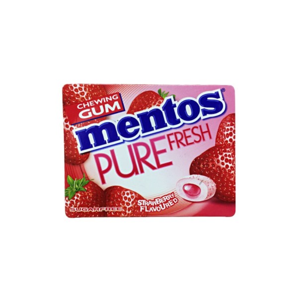 MENTOS BLISTER PUREFRESH STRAWBERRY GUM