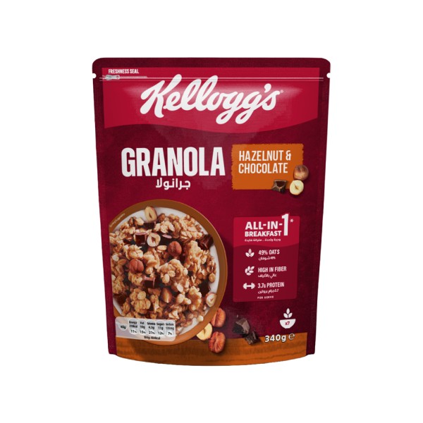 KELLOGGS GRANOLA CHOCO AND NUTS 