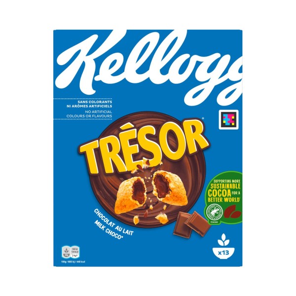 KELLOGGS TRESOR MILK CHOCO 