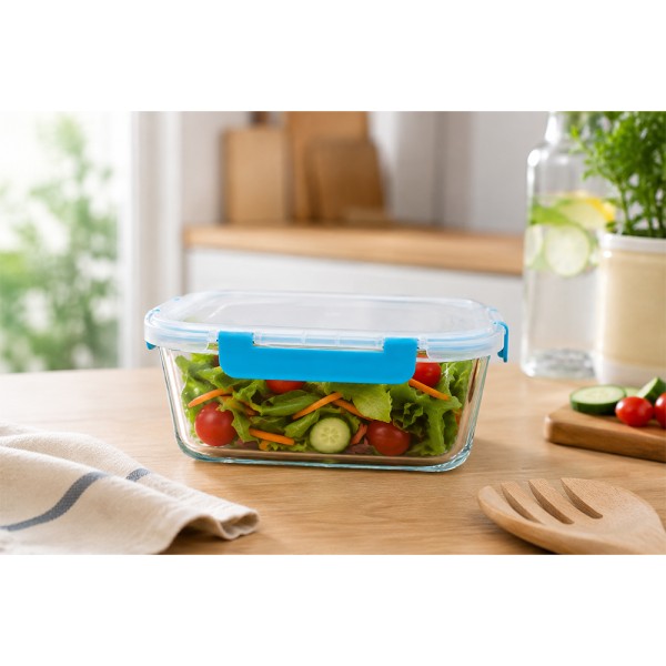 LUCIANO  GLASS DEEP RECT.CLICK FOOD STORAGE