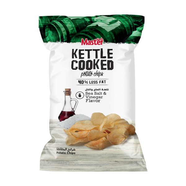 KETTLE MASTER SALT AND VINEGAR CHIPS