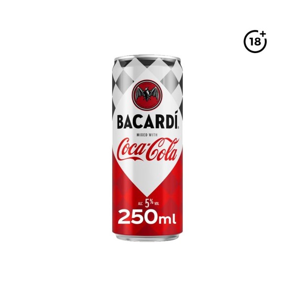 BACARDI COCA COLA RUM DRINK CAN