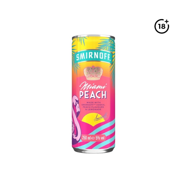 SMIRNOFF MIAMI PEACH AND LEMONADE