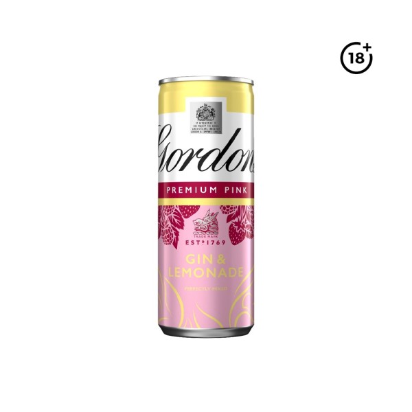 GORDONS PINK GIN AND LEMONADE