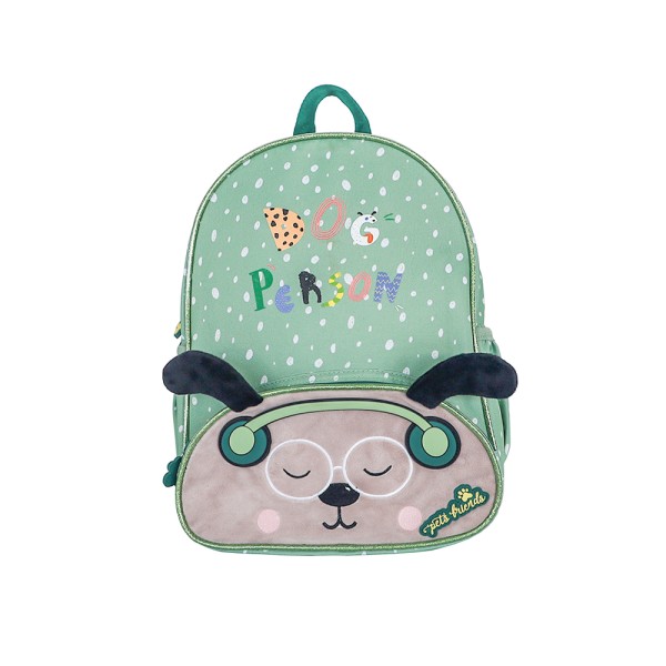 HARD GOODS BACKPACK DOG PEARSON GREEN FURRY