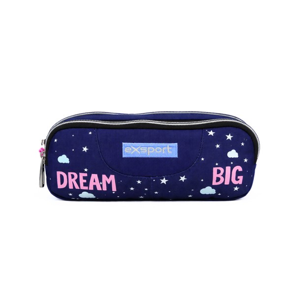 EXSPORT SLOGAN PENCIL CASE 2 COMPARTMENT DREAM