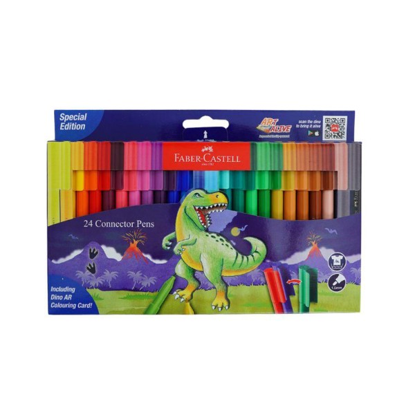 FABER CONNECTOR FELT TIP PEN DINOSAUR
