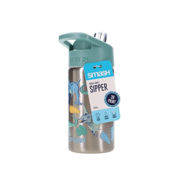 SMASH WATERBOTTLE FASHION SIPPER DINO