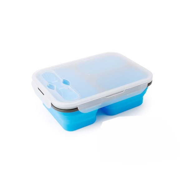 HARD GOODS KIDS LUNCH BOX WITH SPOON BLUE