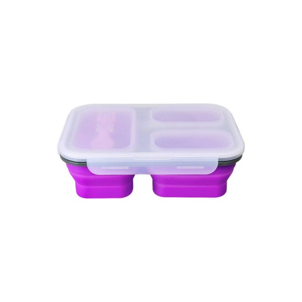 HARD GOODS KIDS LUNCH BOX WITH SPOON PURPLE