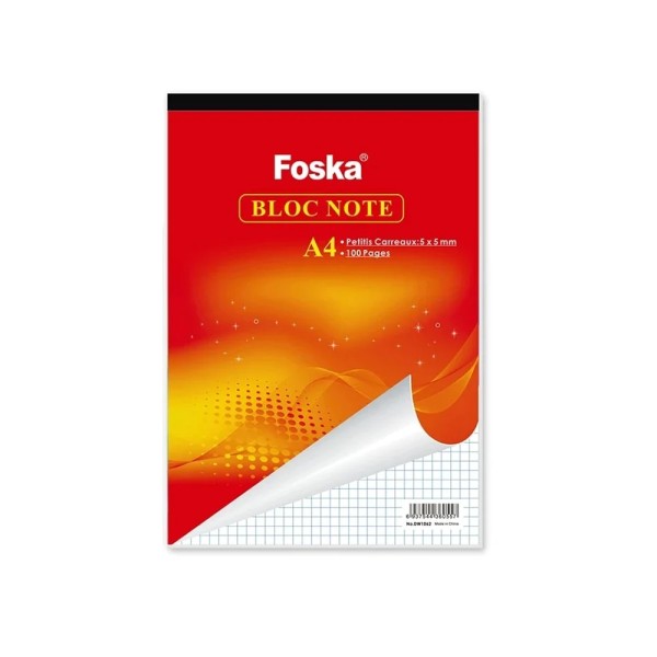 FOSKA BLOCK NOTE STITCHED A4