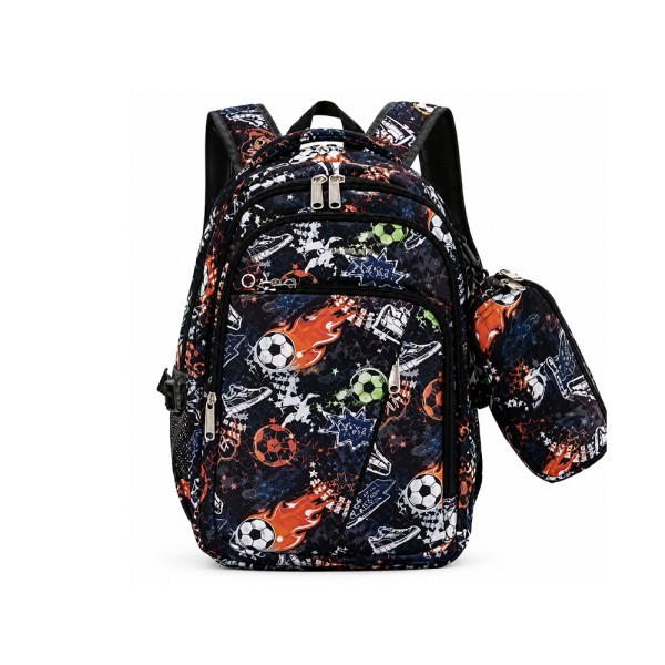 LEOPARD 4 COMPARTMENT BACKPACK GIRLS