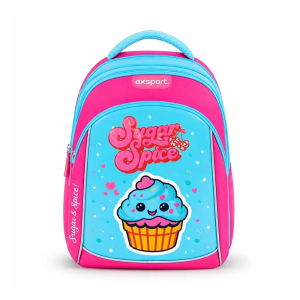 EXSPORT BACKPACK 3 COMPARTMENT CUPCAKE 16 