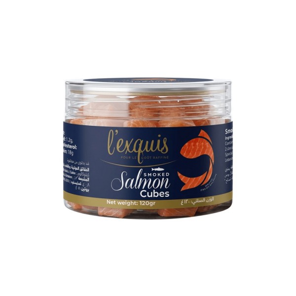 LEXQUIS SMOKED SALMON CUBES 