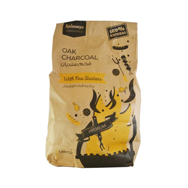 Spinneys Charcoal Oak Bag With Starter 1.8 Kg 487148-V001 by Spinneys Essentials