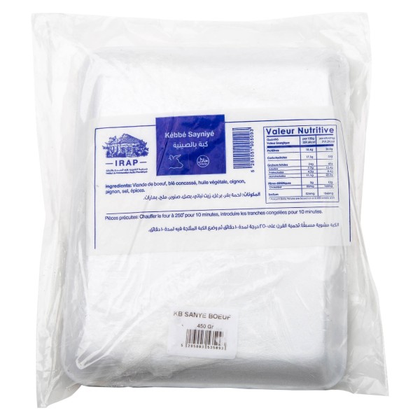IRAP KEBBE SANIE ASSIETTE 2TRANCHES
