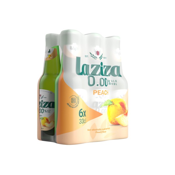 LAZIZA PEACH MALT BEVERAGE N/ALC