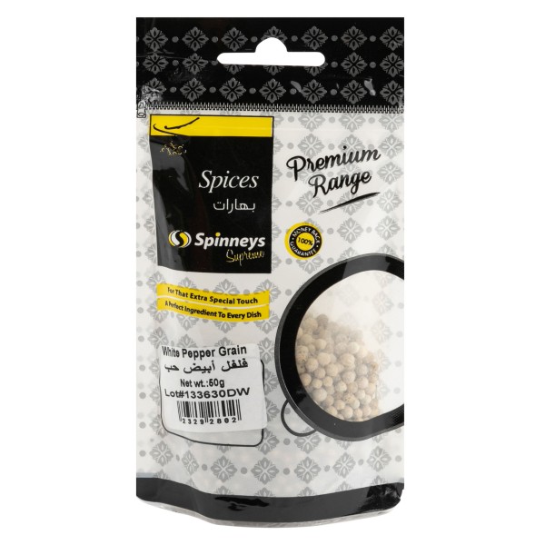 SPINNEYS WHITE PEPPER GRAIN