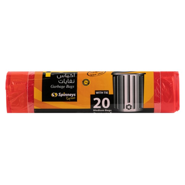 SPINNEYS ESSENTIALS BAG PL/TIE RED 20PC