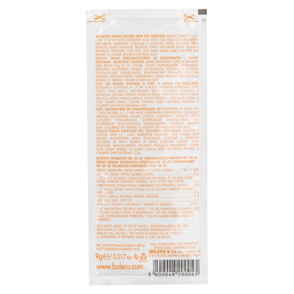 BOLERO POWDER DRINK SF ORANGE