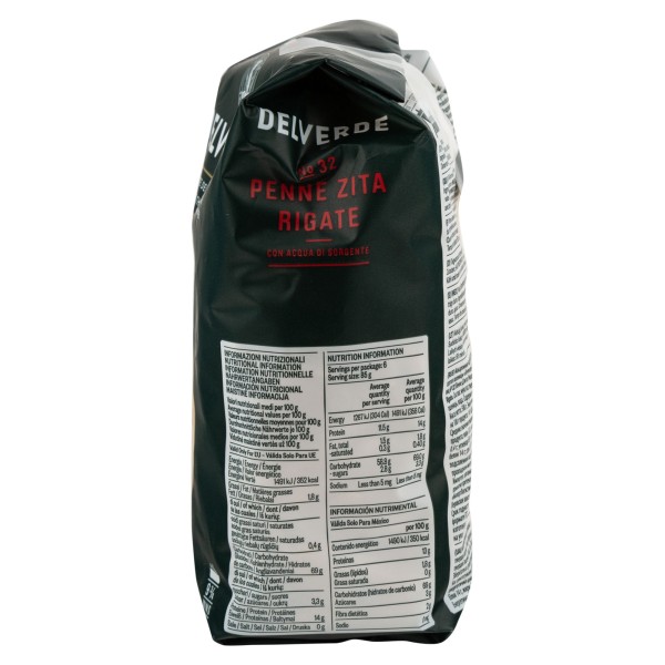 DELVERDE PENNE ZITA RIGATE BRONZO