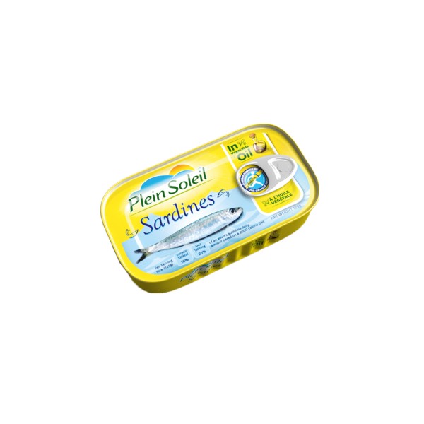PLEIN SOLEIL SARDINES IN VEG OIL