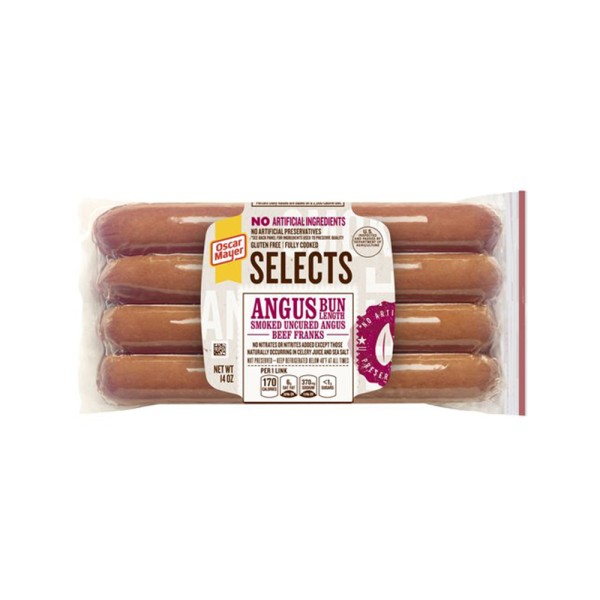 OSCAR MAYER SELECTS ANGUES BEEF HOT DOGS