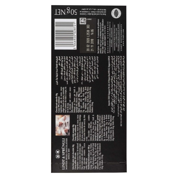 EXELLENCE DARK CHOCOLATE 99 PCENT