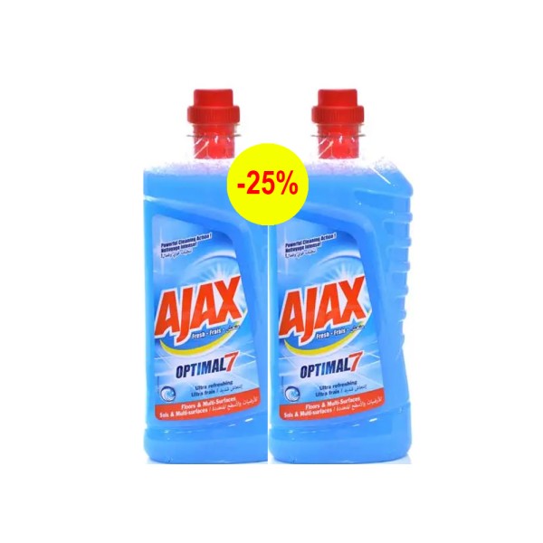 AJAX 2x DETERGENT FRAIS -25PCUT