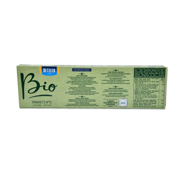 DE CECCO SPAGHETTI BIO ORGANIC