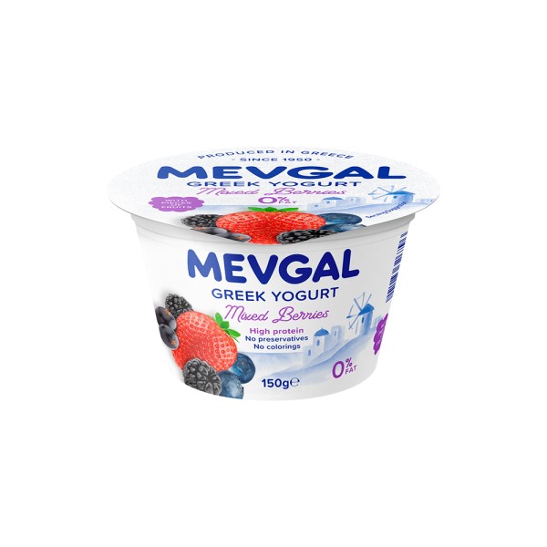 MEVGAL GREEK YOGURT 0PCENT FOREST FRUITS