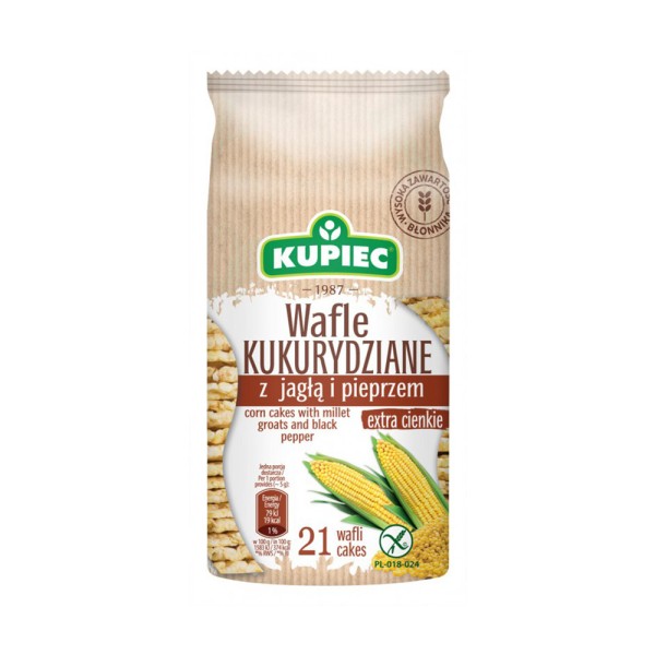 KUPIEC CORN CAKE MILET GROAT BLCK PPR