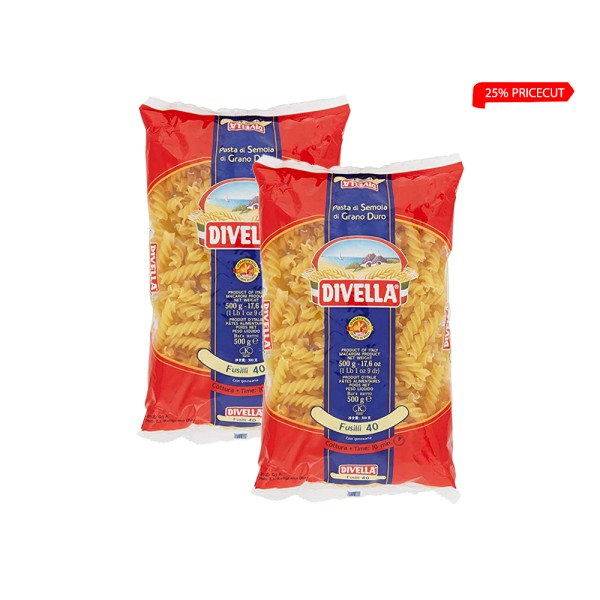 DIVELLA 2X PASTA FUSELLI 40-25PCENT