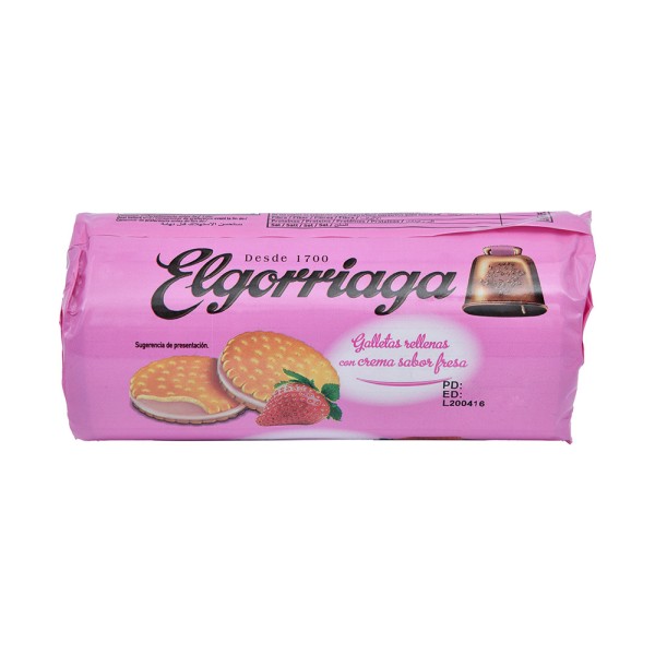ELGORRIAGA STRAWBERRY FLAVORED FILLED BISCUIT