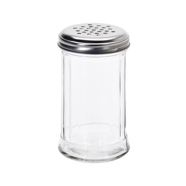 EH GLASS SALT OR PEPPER 7.5X13.5CM