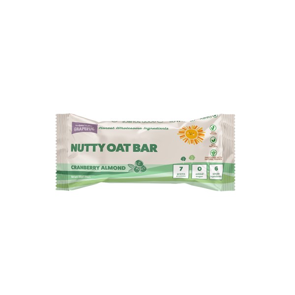 GRAPEFUL VEGAN OAT BAR NO SUGAR AD