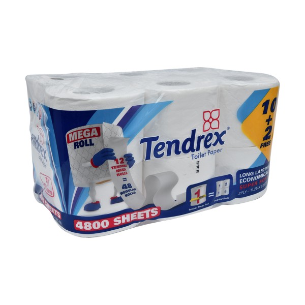 TENDREX TOILET MEGA ROLL PAY 10 GET 12