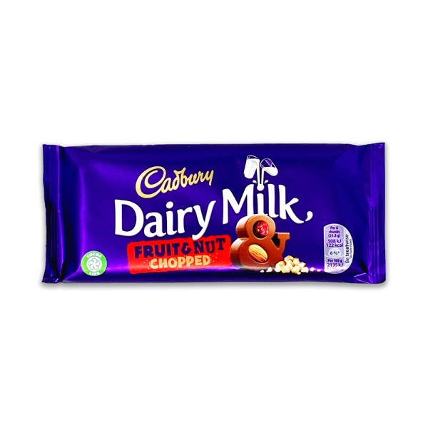 CADBURY DAIRY MILK FRUIT + NUT CHOPPED