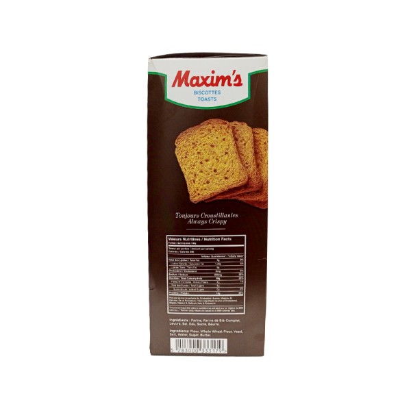 MAXIM'S TOAST WHOLE WHEAT